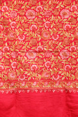 Red colour shawl - CraftKashmir
