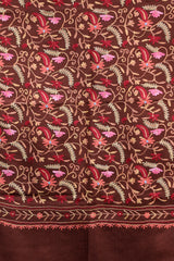 Brown colour shawl - CraftKashmir