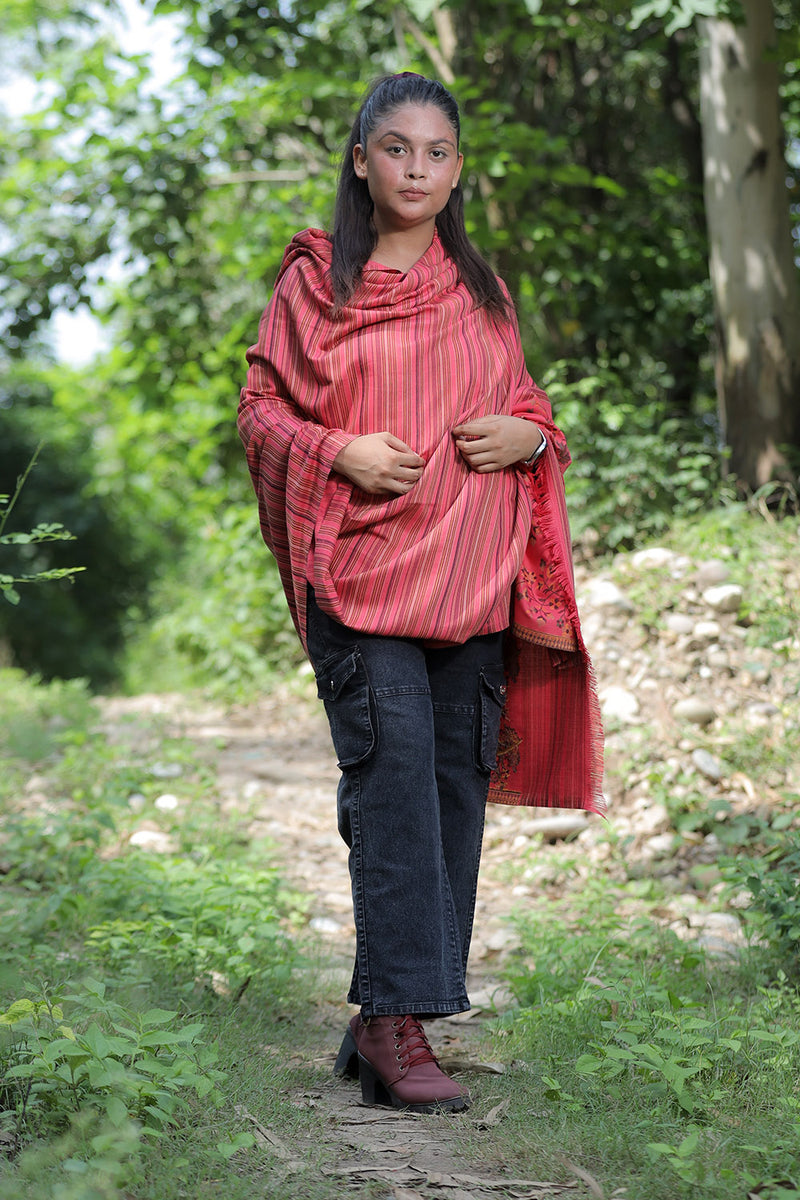 Pink colour shawl