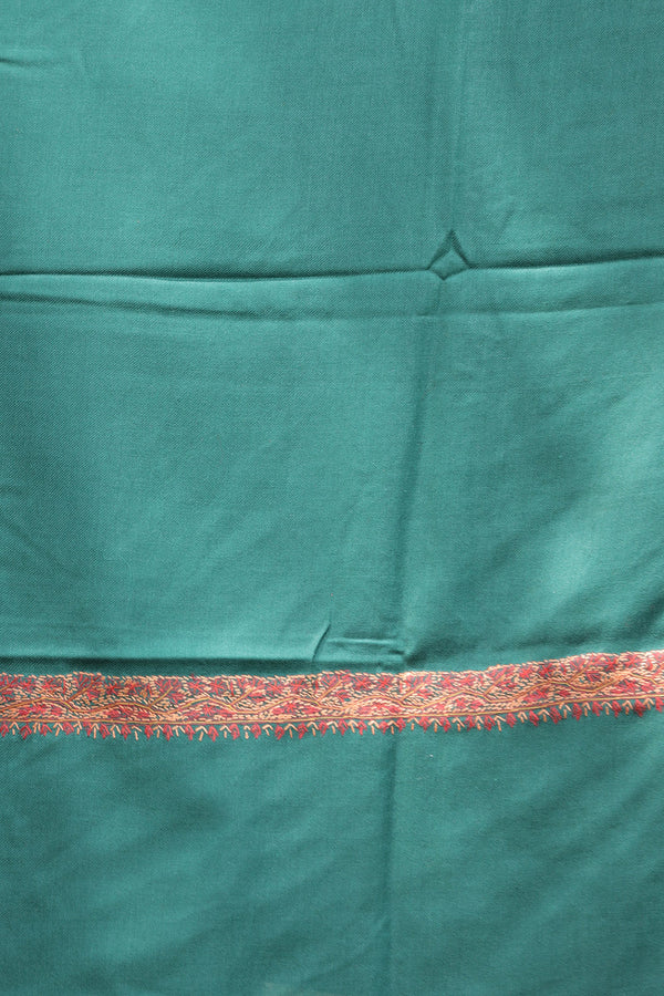 Green colour shawl - CraftKashmir