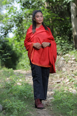 Red colour shawl