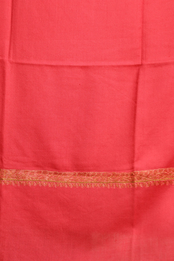 Red colour shawl - CraftKashmir