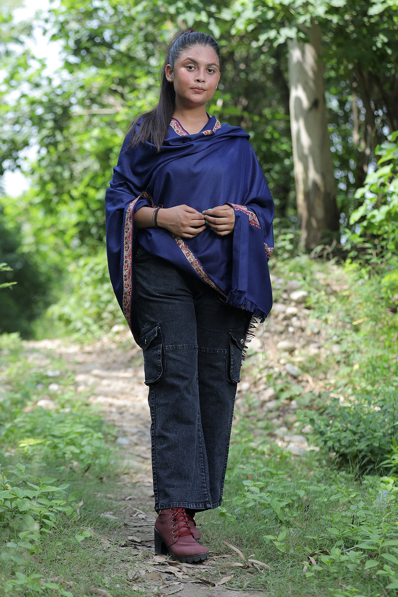 Blue colour shawl