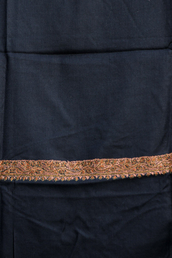 Black colour shawl - CraftKashmir