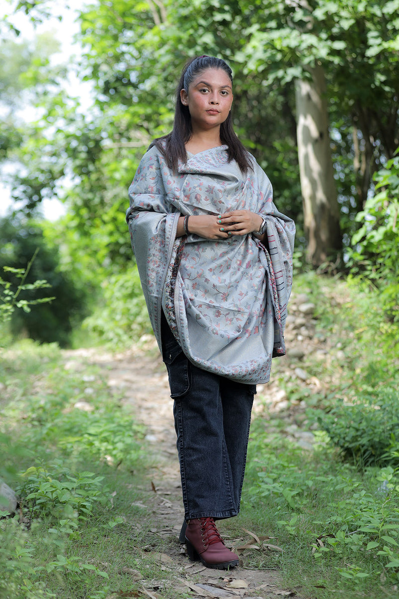 Grey colour shawl