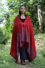 Red colour shawl