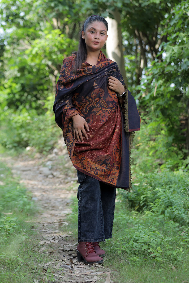 Blue colour shawl
