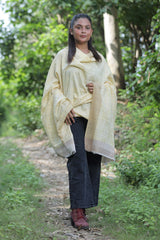 Yellow colour shawl - CraftKashmir