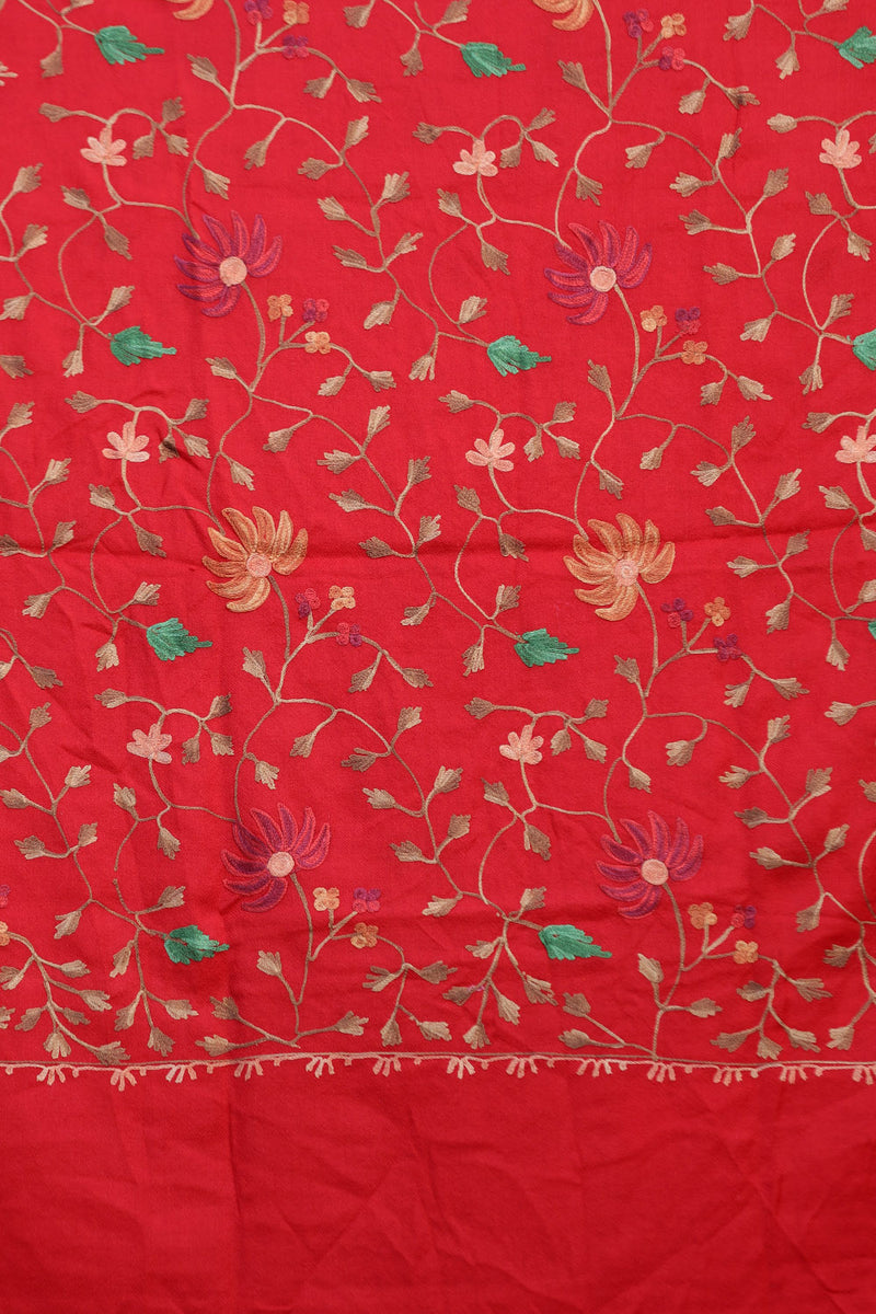 Red colour shawl