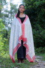 Cream colour shawl - CraftKashmir