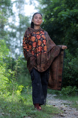 Black colour shawl - CraftKashmir