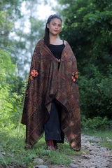 Black colour shawl - CraftKashmir