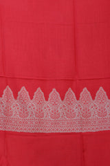 Red colour shawl - CraftKashmir