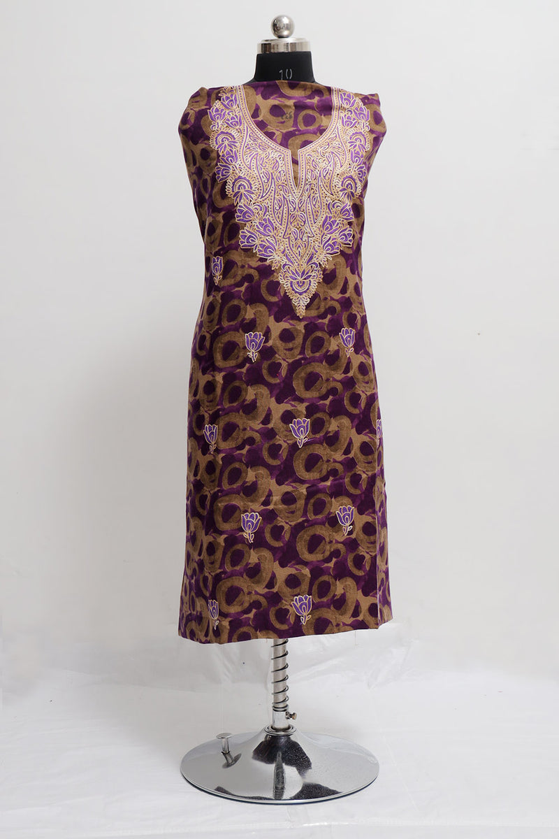 Purple colour salwar kameez