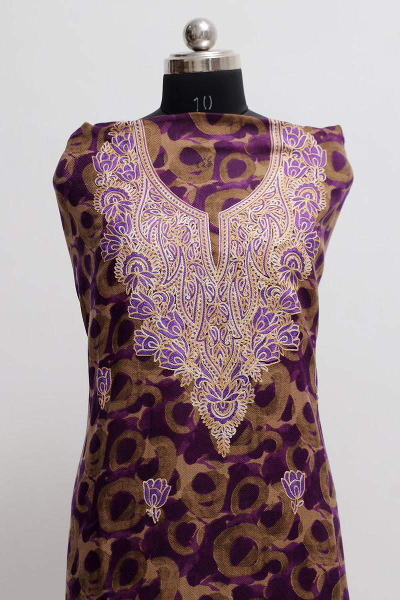 Purple colour salwar kameez