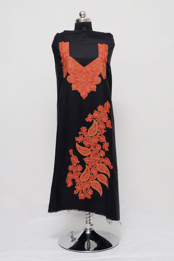 Black colour salwar kameez - CraftKashmir