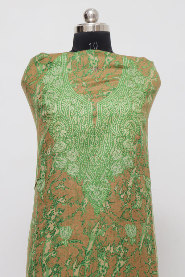 Green colour salwar kameez - CraftKashmir