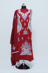 Maroon colour salwar kameez