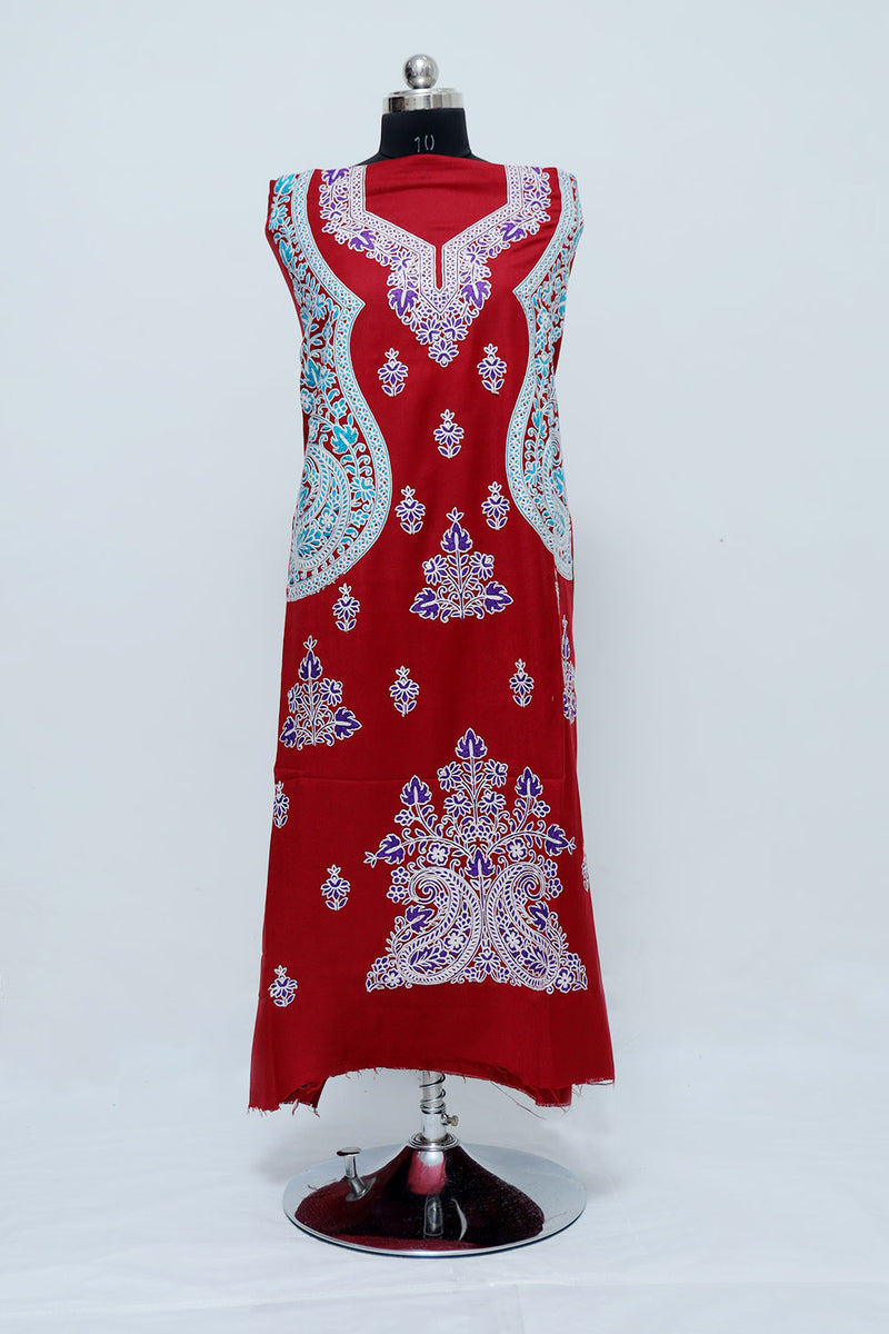 Maroon colour salwar kameez