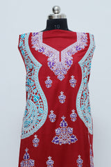 Maroon colour salwar kameez