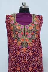 Wine colour salwar kameez