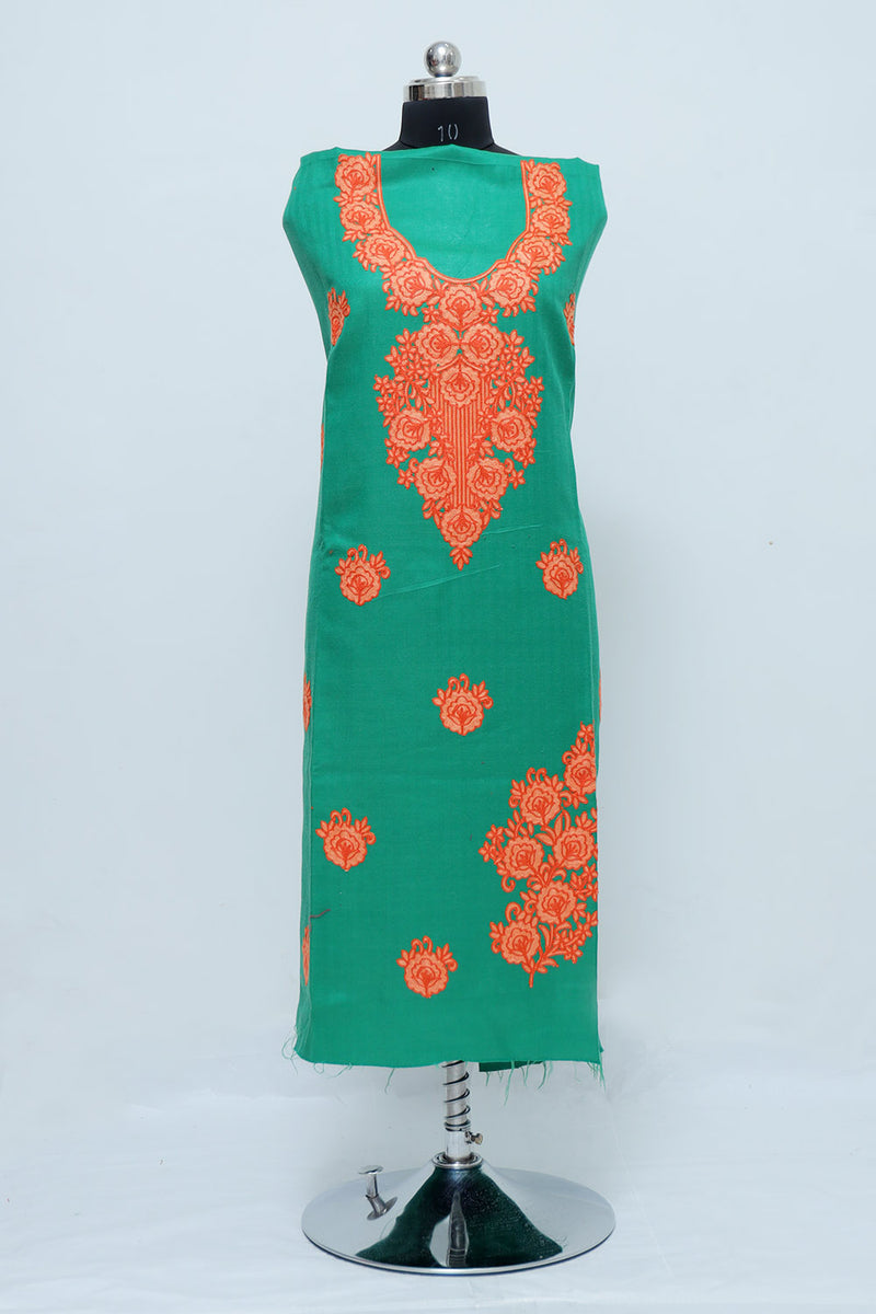 Green colour salwar kameez