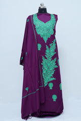 Purple colour salwar kameez