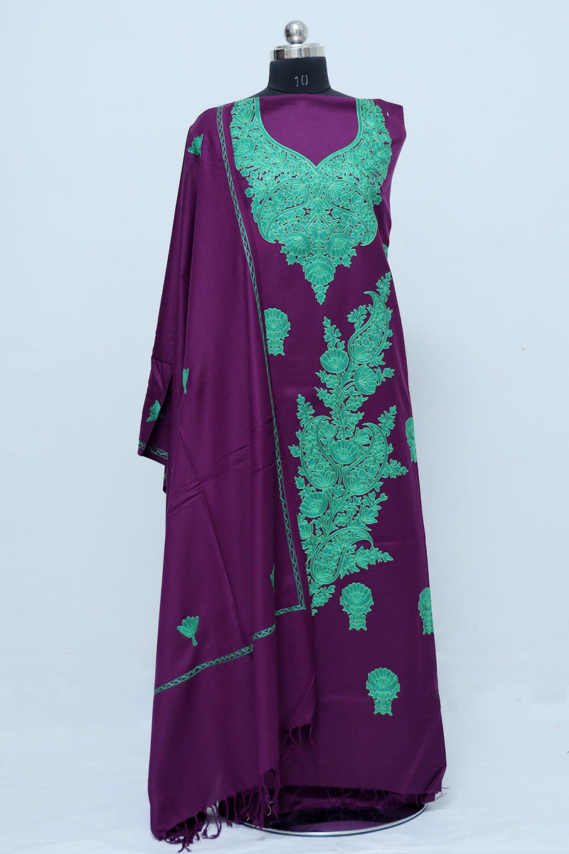 Purple colour salwar kameez