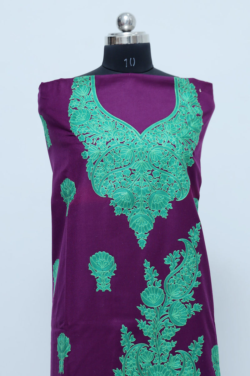Purple colour salwar kameez