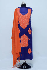 Blue colour salwar kameez
