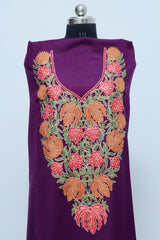 Wine colour salwar kameez