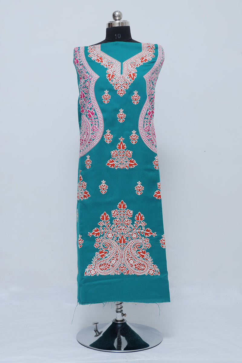 Blue colour salwar kameez - CraftKashmir