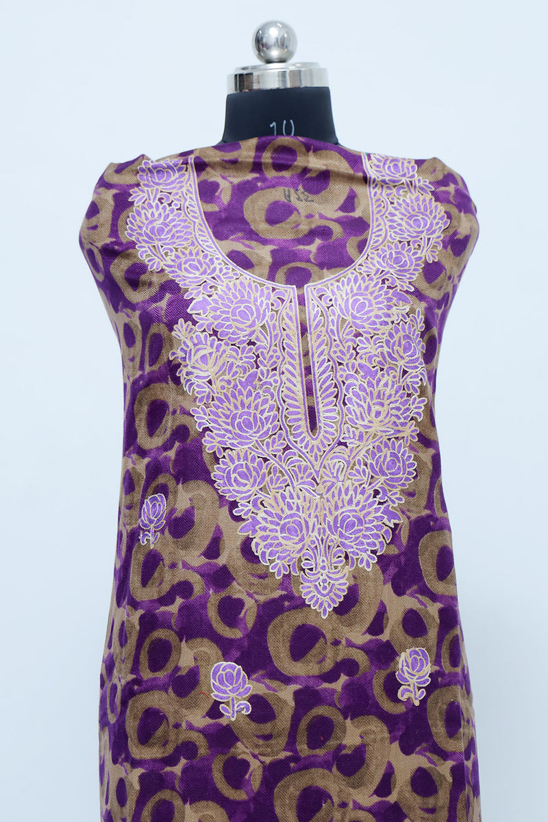 Purple colour salwar kameez