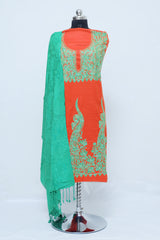 Orange colour salwar kameez