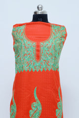 Orange colour salwar kameez