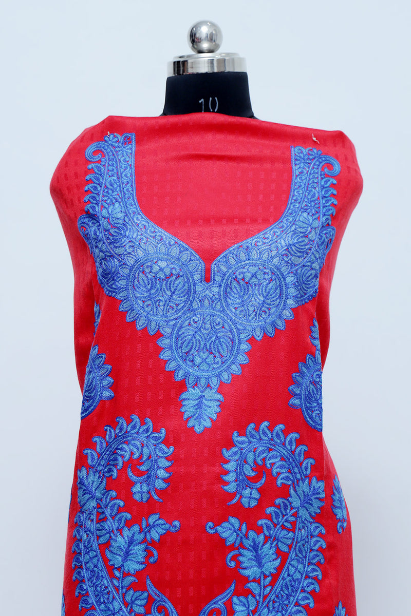 Red colour salwar kameez
