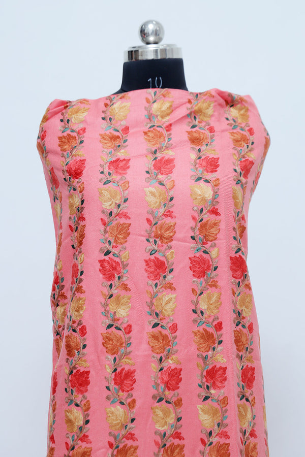 Peach colour salwar kameez - CraftKashmir