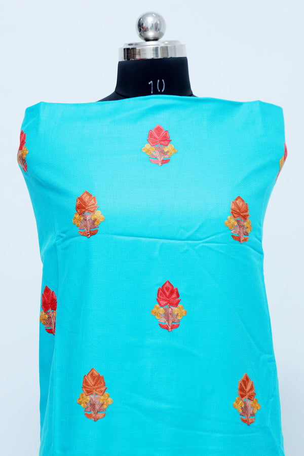 Blue colour salwar kameez - CraftKashmir