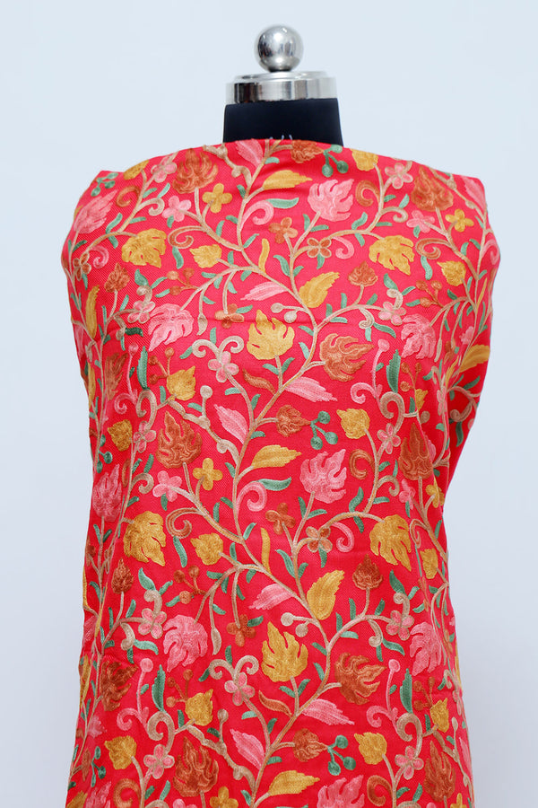 Red colour salwar kameez
