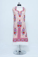 White colour salwar kameez - CraftKashmir