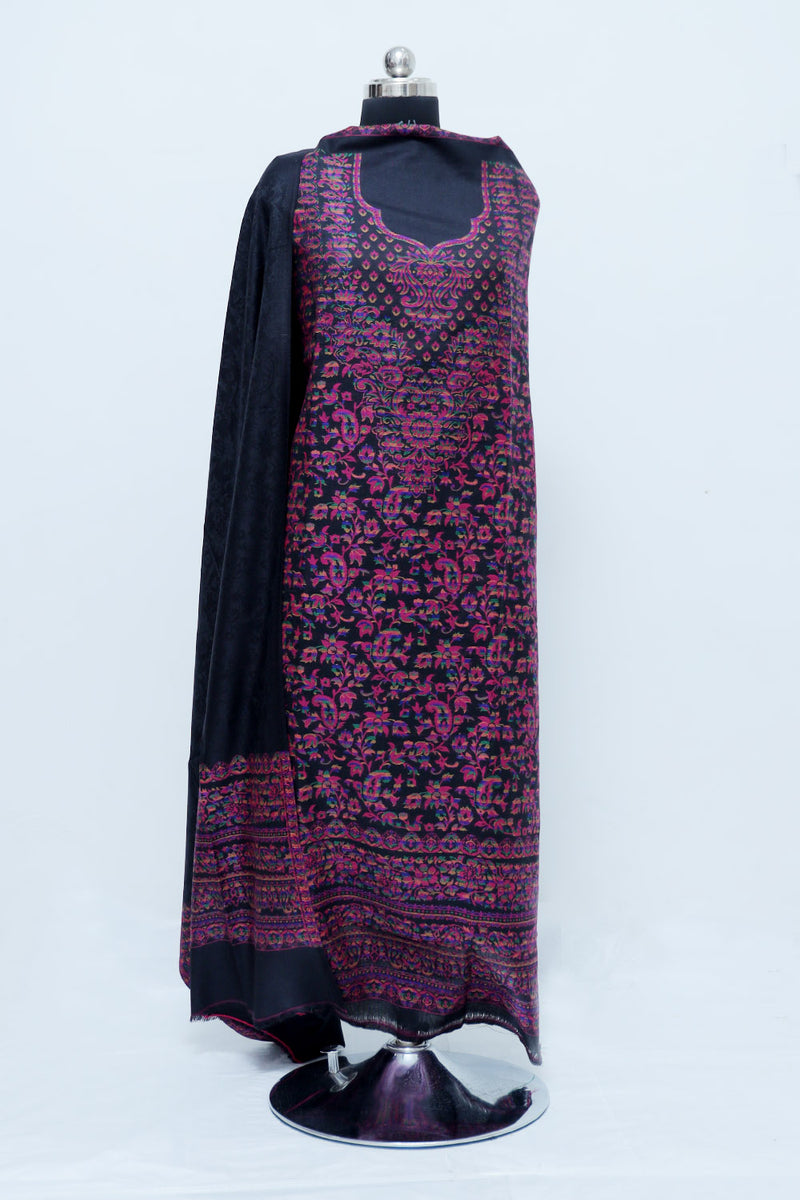 Black colour salwar kameez