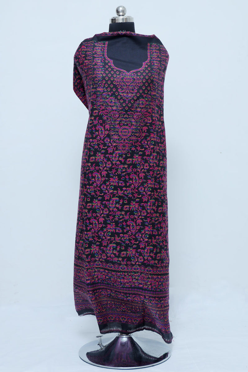 Black colour salwar kameez