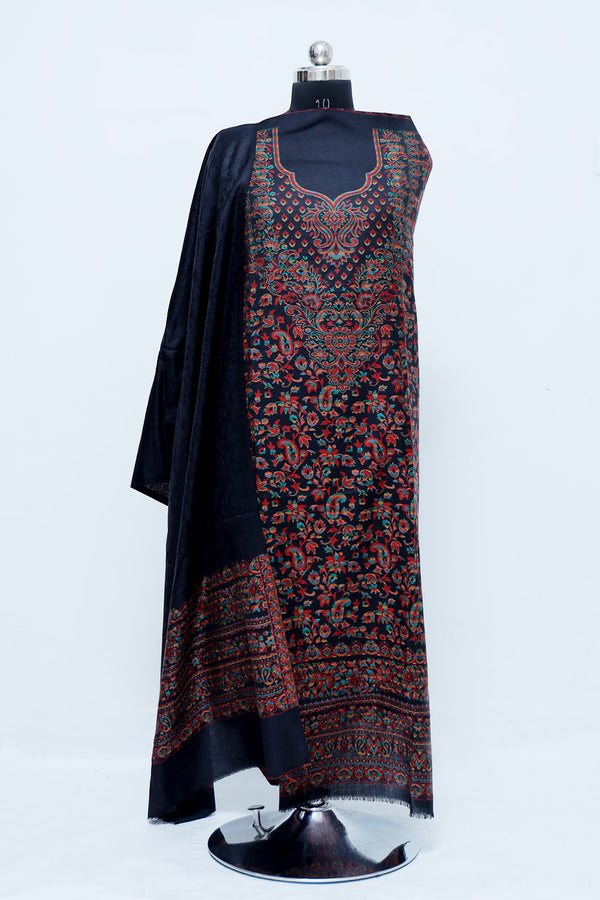 Black colour salwar kameez - CraftKashmir