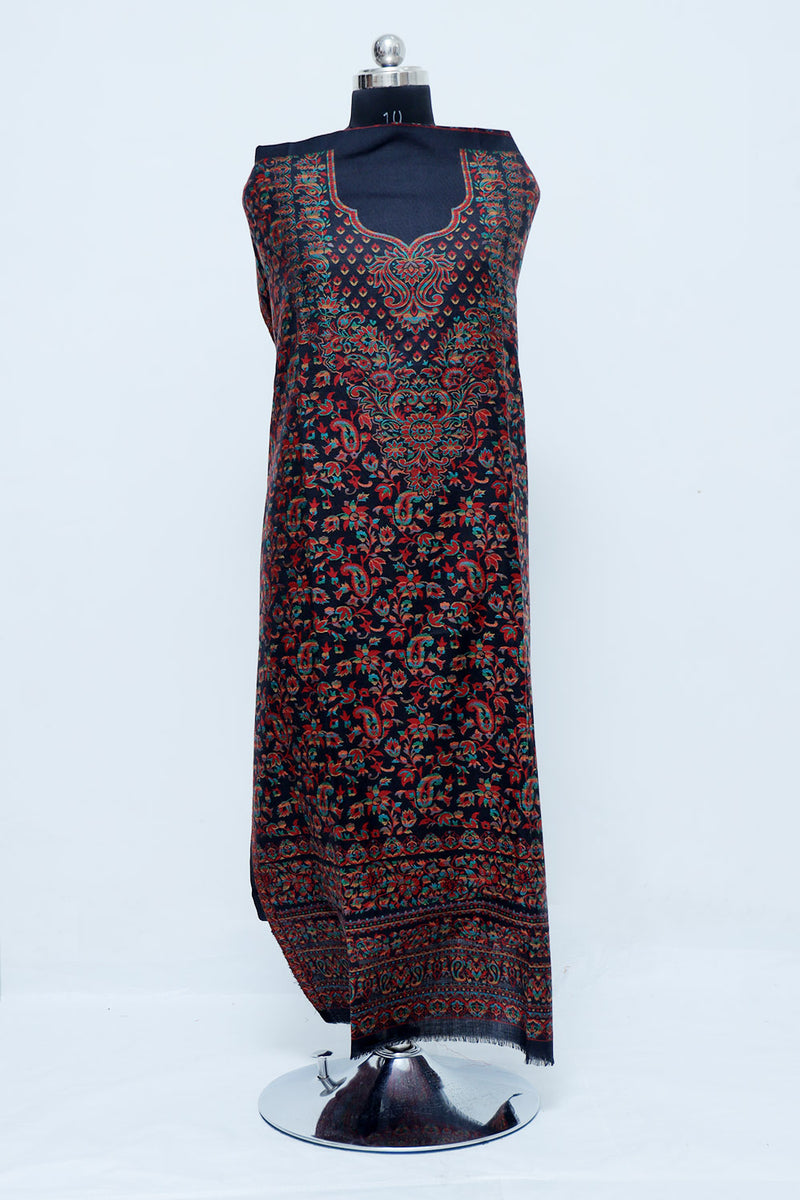 Black colour salwar kameez