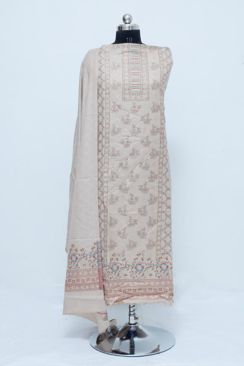 Cream colour salwar kameez