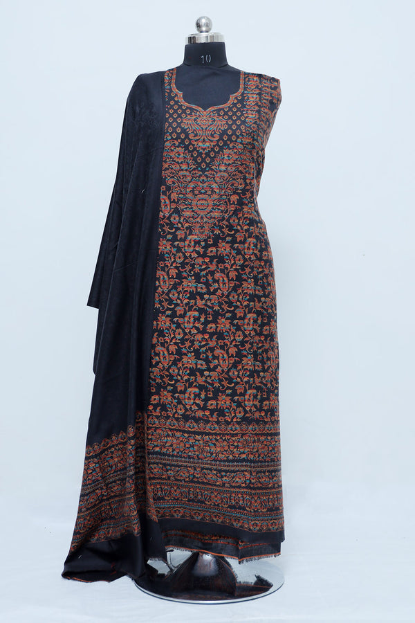 Blackcolour salwar kameez - CraftKashmir