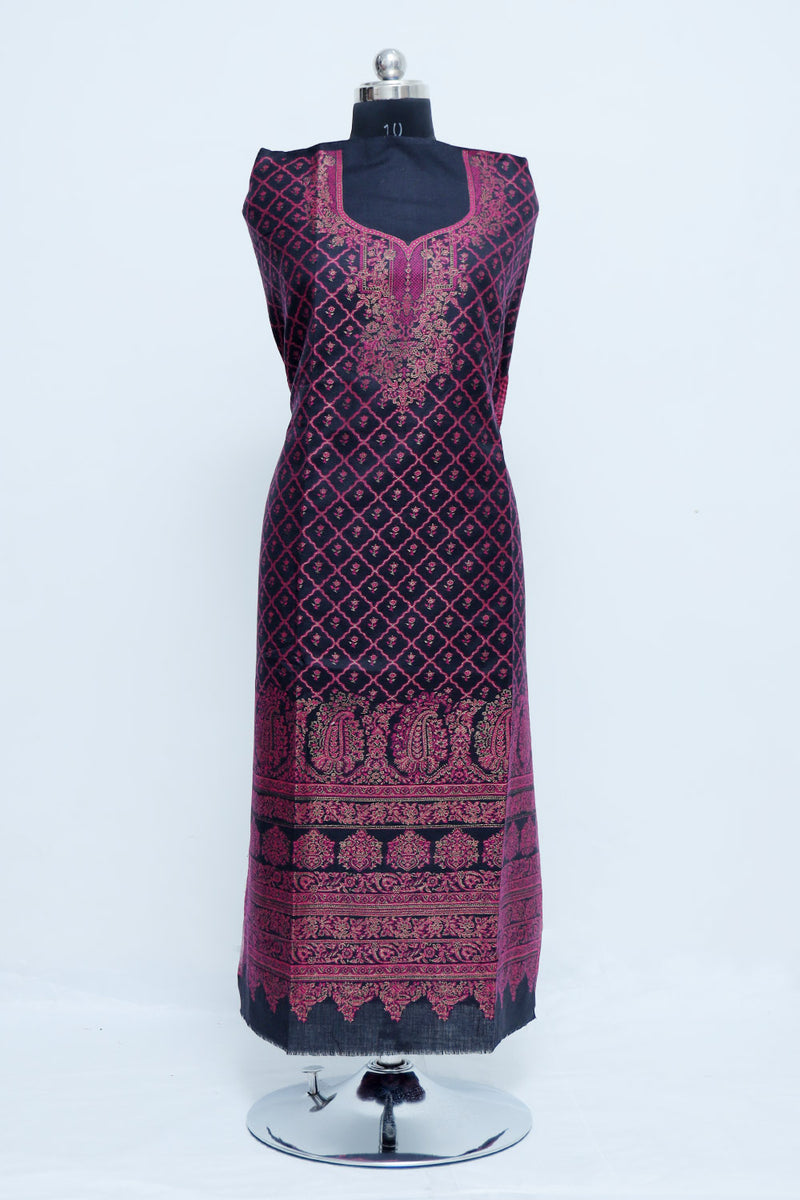 Black colour salwar kameez