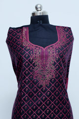 Black colour salwar kameez