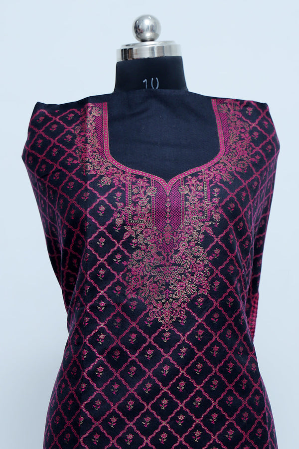 Black colour salwar kameez