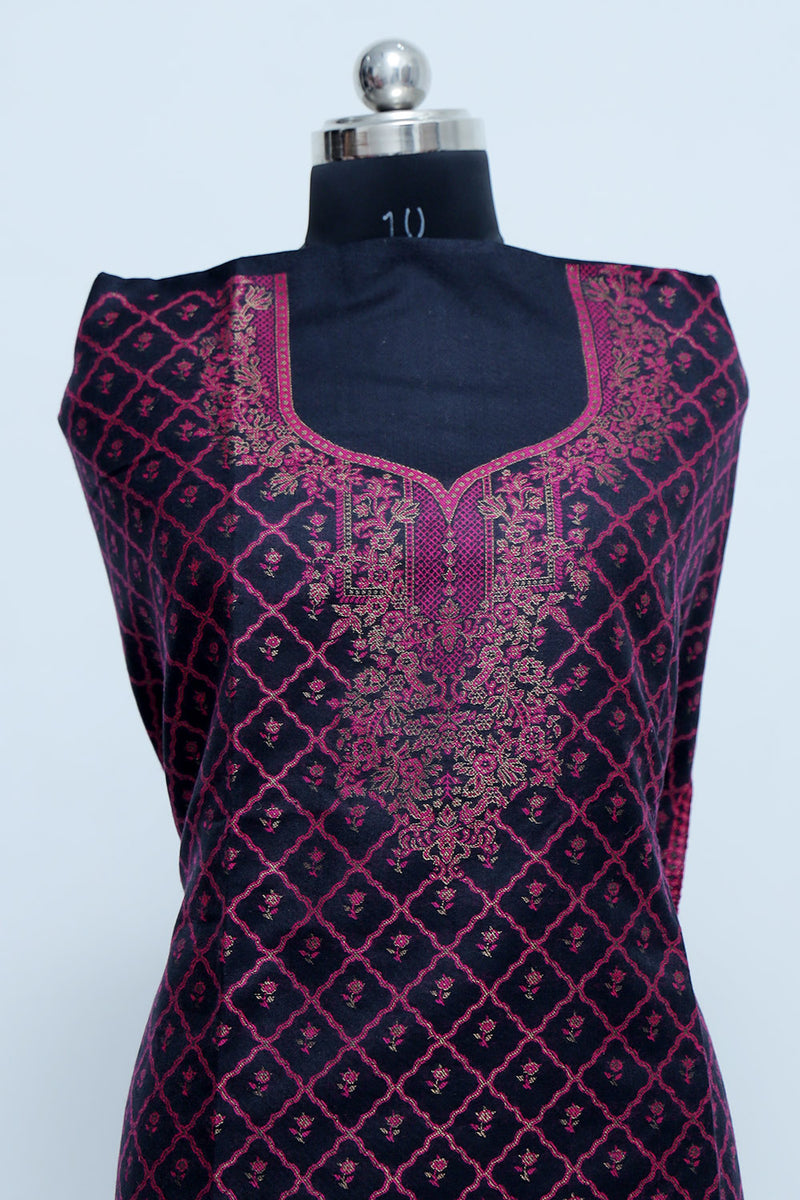 Black colour salwar kameez